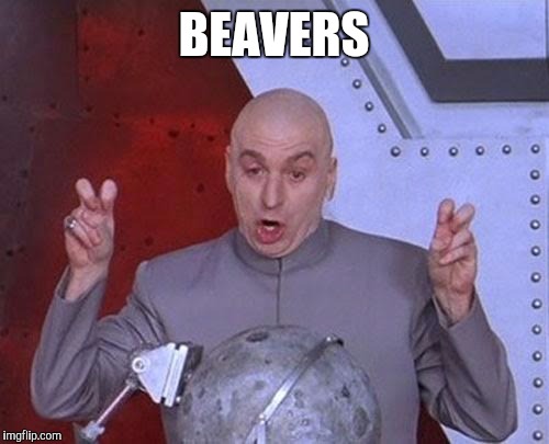 Dr Evil Laser Meme | BEAVERS | image tagged in memes,dr evil laser | made w/ Imgflip meme maker