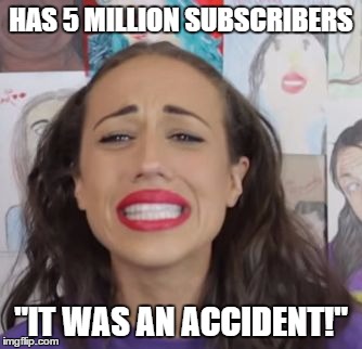Miranda "It was an accident" | HAS 5 MILLION SUBSCRIBERS "IT WAS AN ACCIDENT!" | image tagged in miranda it was an accident | made w/ Imgflip meme maker
