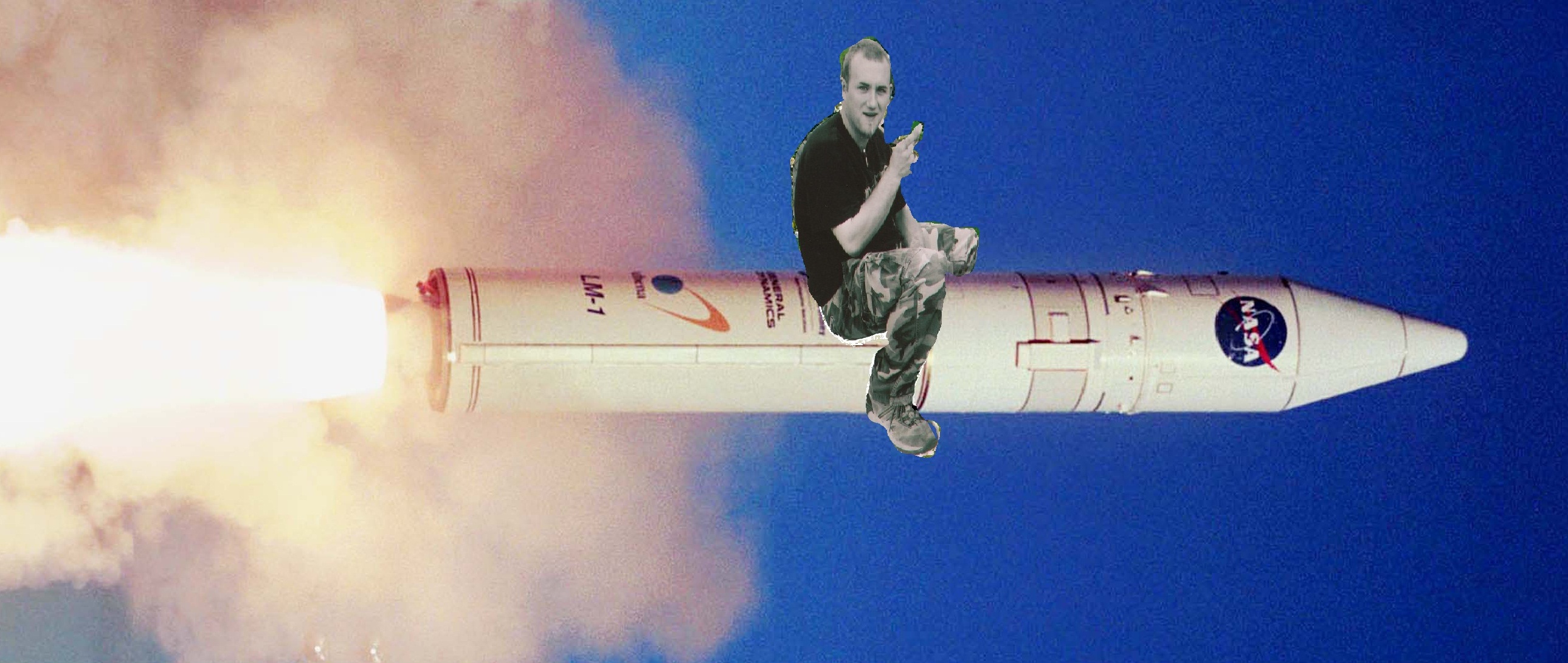 Rocket guy Blank Meme Template