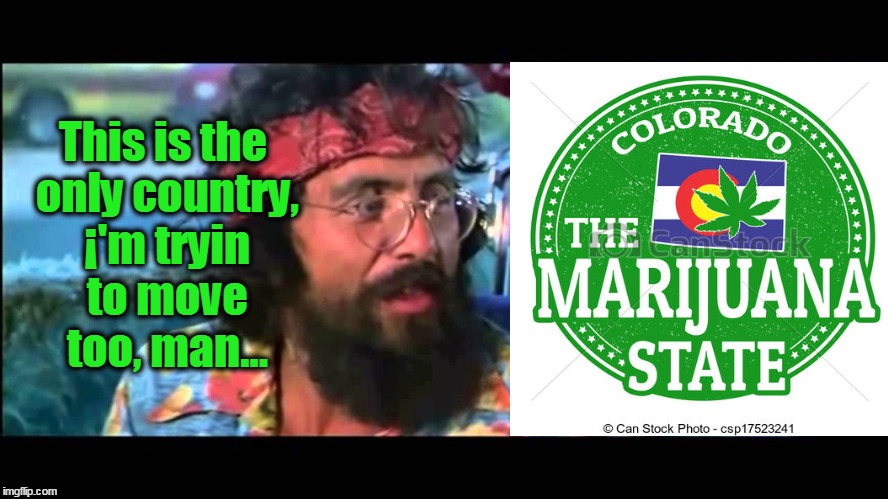 Man vs. Colorado | This is the only country, ¡'m tryin to move too, man... | image tagged in weed,smoke weed everyday,legalize weed,marijuana,man vs | made w/ Imgflip meme maker