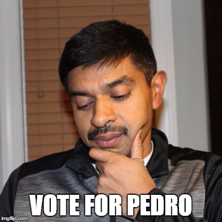 VOTE FOR PEDRO | image tagged in pedro | made w/ Imgflip meme maker