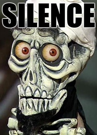 Silence | SILENCE | image tagged in achmed,funny | made w/ Imgflip meme maker
