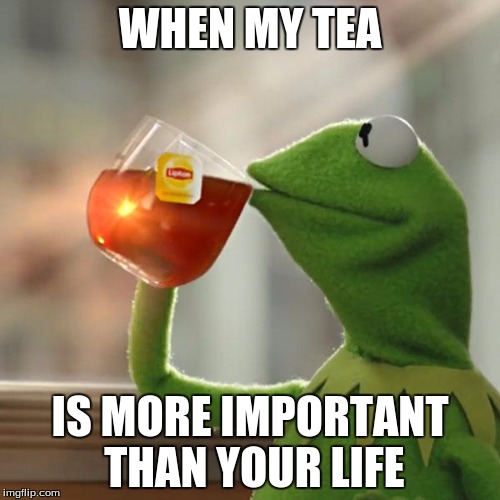 But That's None Of My Business | WHEN MY TEA IS MORE IMPORTANT THAN YOUR LIFE | image tagged in memes,but thats none of my business,kermit the frog | made w/ Imgflip meme maker