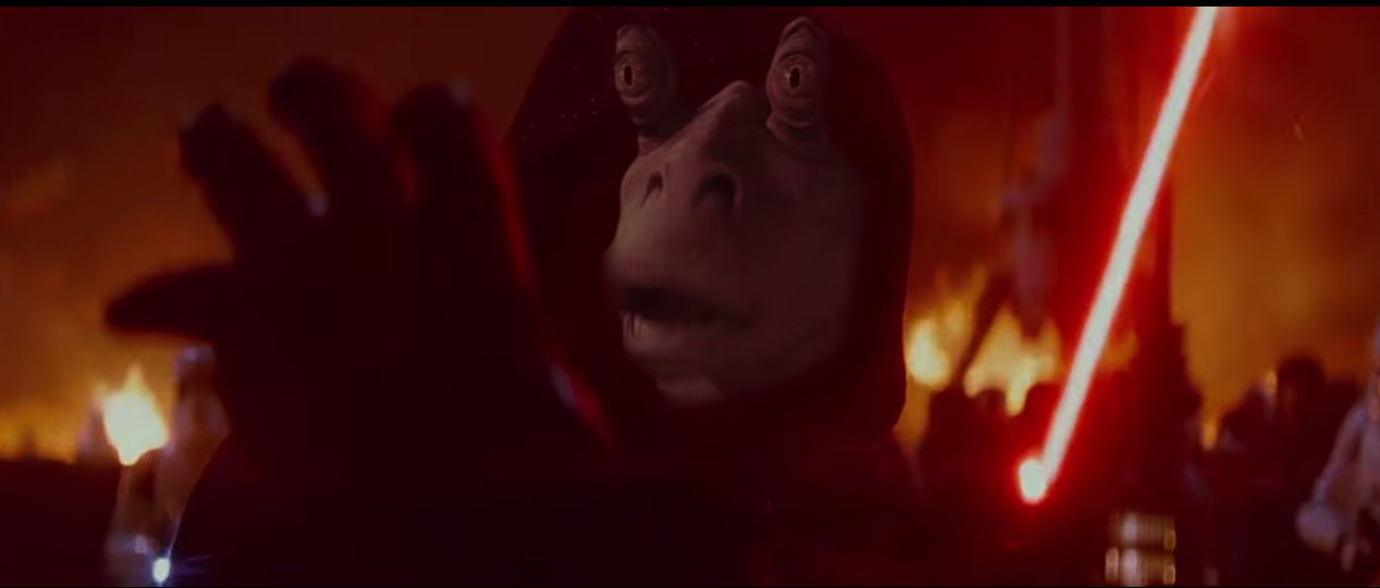 Sith Lord JarJar Binks Blank Meme Template