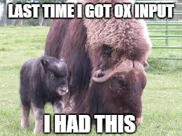 LAST TIME I GOT OX INPUT I HAD THIS | made w/ Imgflip meme maker