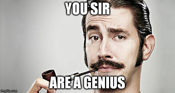 YOU SIR ARE A GENIUS | made w/ Imgflip meme maker