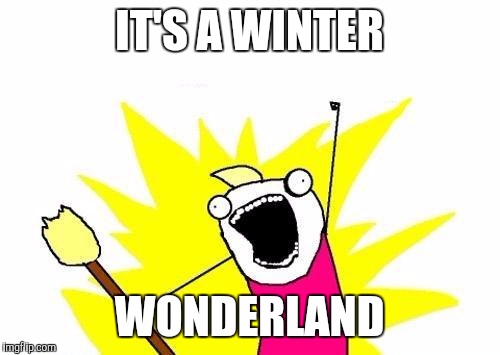 X All The Y Meme | IT'S A WINTER WONDERLAND | image tagged in memes,x all the y | made w/ Imgflip meme maker
