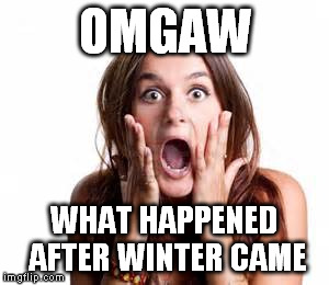 OMGAW WHAT HAPPENED AFTER WINTER CAME | made w/ Imgflip meme maker