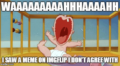 WAAAAAAAAAHHHAAAAHH I SAW A MEME ON IMGFLIP I DON'T AGREE WITH | made w/ Imgflip meme maker