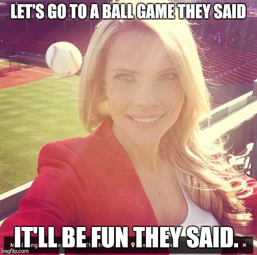 Let's go to a ball game... | LET'S GO TO A BALL GAME THEY SAID IT'LL BE FUN THEY SAID. | image tagged in memes | made w/ Imgflip meme maker