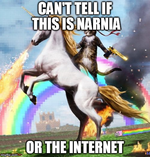 Welcome To The Internets Meme | CAN'T TELL IF THIS IS NARNIA OR THE INTERNET | image tagged in memes,welcome to the internets | made w/ Imgflip meme maker