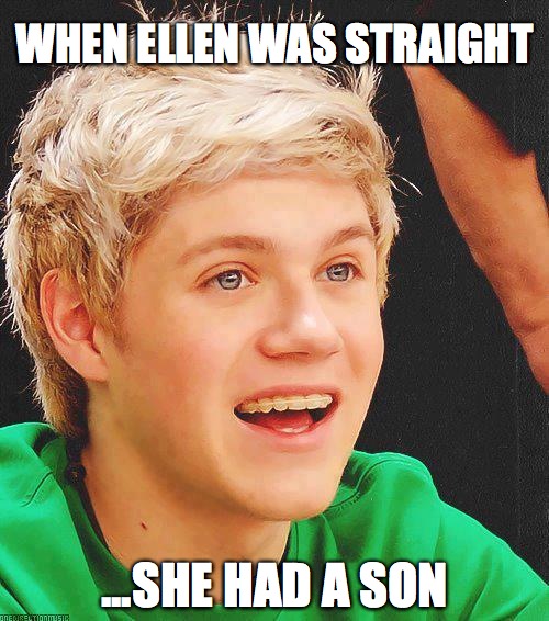 Ellens son | WHEN ELLEN WAS STRAIGHT ...SHE HAD A SON | image tagged in memes,optimistic niall,ellen degeneres,funny memes,lol,dude,SubSimGPT2Interactive | made w/ Imgflip meme maker