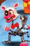 Adventure Mangle (in battle) | image tagged in gifs,fnaf world,adventure mangle | made w/ Imgflip video-to-gif maker