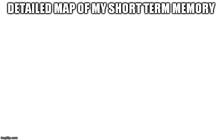 DETAILED MAP OF MY SHORT TERM MEMORY | made w/ Imgflip meme maker