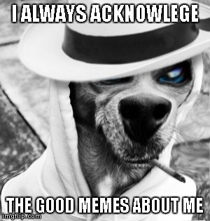 I ALWAYS ACKNOWLEGE THE GOOD MEMES ABOUT ME | made w/ Imgflip meme maker