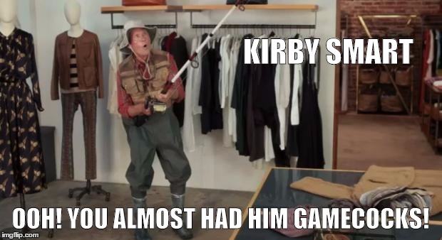 Ooo you almost had it | KIRBY SMART OOH! YOU ALMOST HAD HIM GAMECOCKS! | image tagged in ooo you almost had it | made w/ Imgflip meme maker