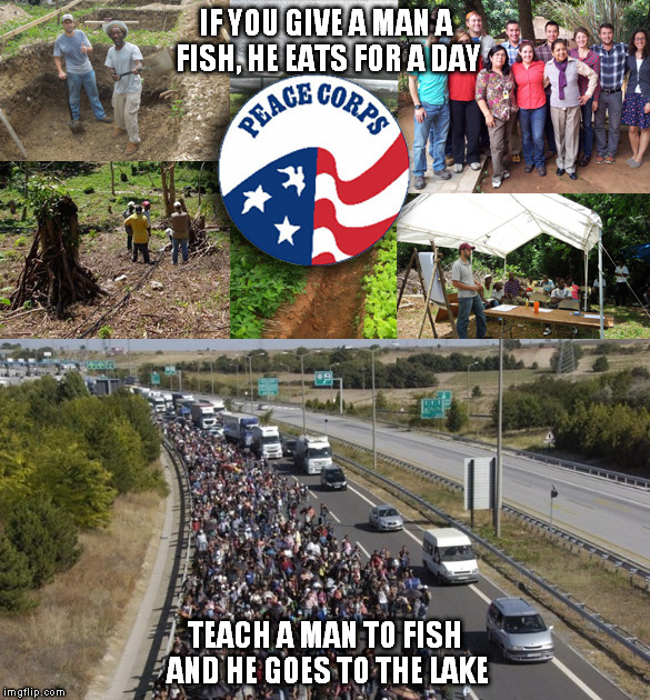 Give a man a fish! | IF YOU GIVE A MAN A FISH, HE EATS FOR A DAY TEACH A MAN TO FISH AND HE GOES TO THE LAKE | image tagged in memes | made w/ Imgflip meme maker