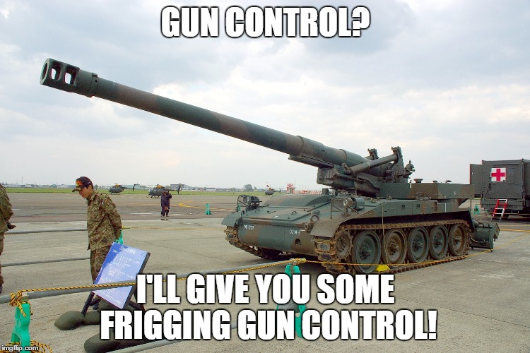 GUN CONTROL? I'LL GIVE YOU SOME FRIGGING GUN CONTROL! | image tagged in guncontrol | made w/ Imgflip meme maker