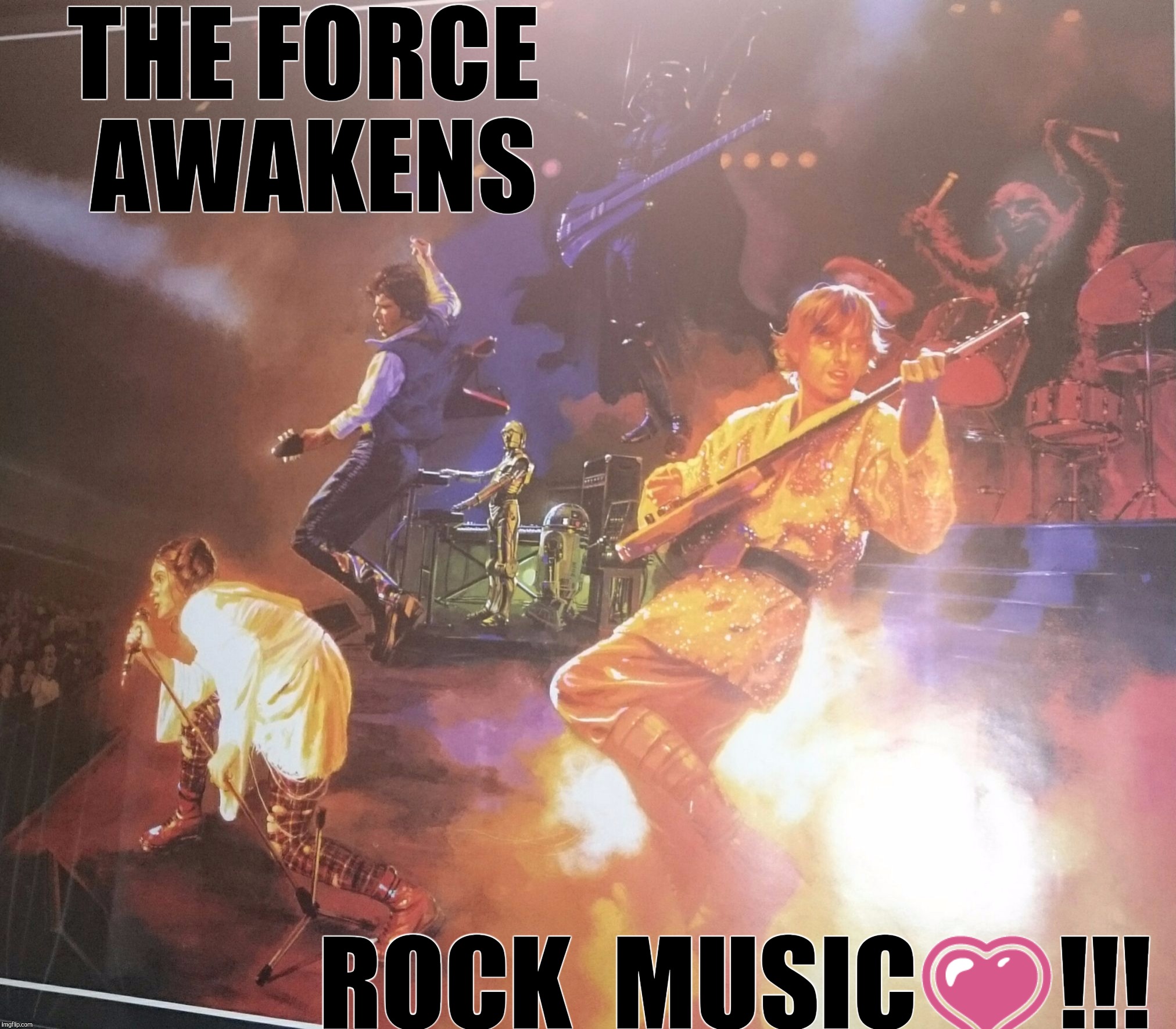 Scene I wish was in there | THE FORCE AWAKENS ROCK MUSIC | image tagged in star wars | made w/ Imgflip meme maker