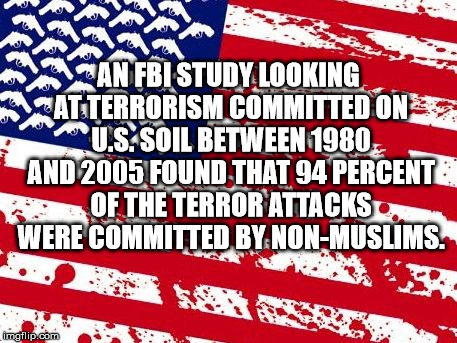 america please | AN FBI STUDY LOOKING AT TERRORISM COMMITTED ON U.S. SOIL BETWEEN 1980 AND 2005 FOUND THAT 94 PERCENT OF THE TERROR ATTACKS WERE COMMITTED BY | image tagged in america please | made w/ Imgflip meme maker