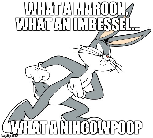 WHAT A MAROON, WHAT AN IMBESSEL... WHAT A NINCOWPOOP | made w/ Imgflip meme maker