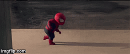 SPIDEY DANCE | image tagged in gifs,funny | made w/ Imgflip video-to-gif maker