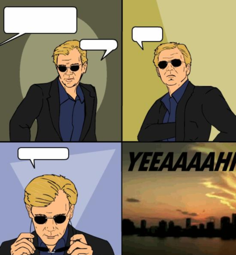 Horatio CSI Miami Blank Meme Template
