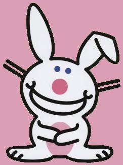 Happy Bunny Pink Blank Meme Template