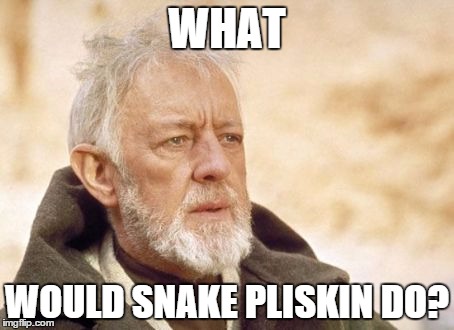 Obi Wan Kenobi | WHAT WOULD SNAKE PLISKIN DO? | image tagged in memes,obi wan kenobi | made w/ Imgflip meme maker