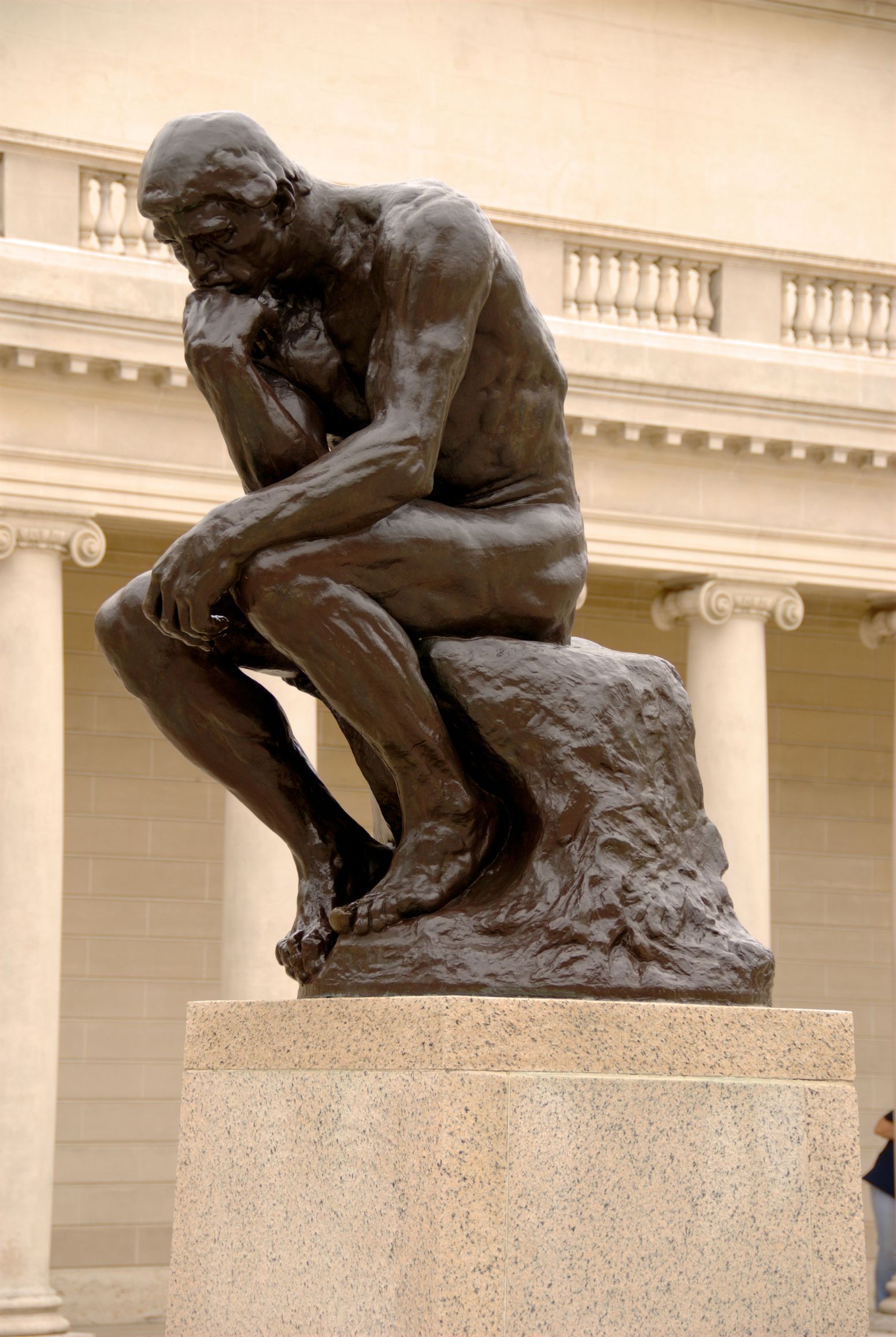 The Thinker Blank Meme Template