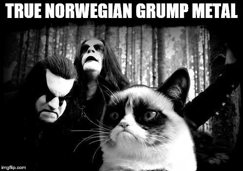 TRUE NORWEGIAN GRUMP METAL | image tagged in true norwegian grump metal | made w/ Imgflip meme maker