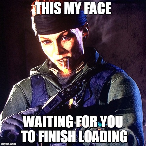COD MORNING | THIS MY FACE WAITING FOR YOU TO FINISH LOADING | image tagged in cod morning | made w/ Imgflip meme maker