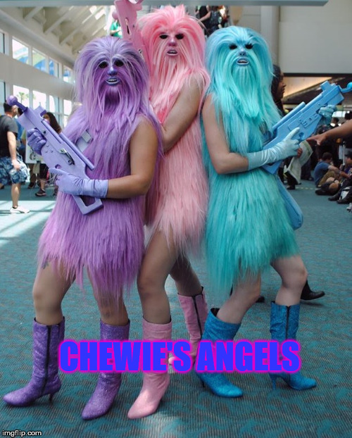 Chewie's Angels | CHEWIE'S ANGELS | image tagged in chewie's angels | made w/ Imgflip meme maker