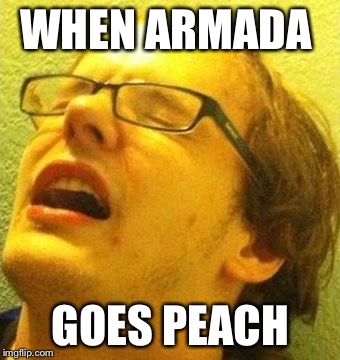 Lol M2K | WHEN ARMADA GOES PEACH | image tagged in mew2k,robot,king,melee,super smash bros | made w/ Imgflip meme maker