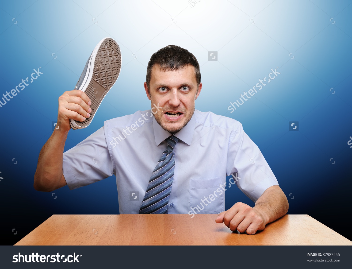 Shoe man Blank Meme Template