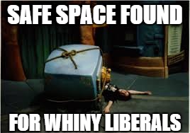 SAFE SPACE FOUND FOR WHINY LIBERALS | made w/ Imgflip meme maker