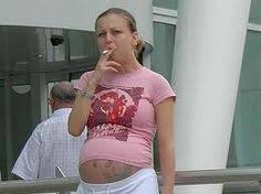 High Quality Smoking pregnant whore Blank Meme Template