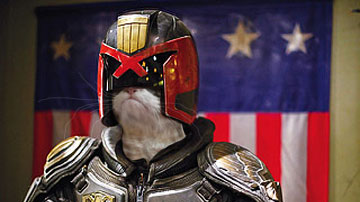 High Quality Judge Dredd Grumpy Cat Blank Meme Template