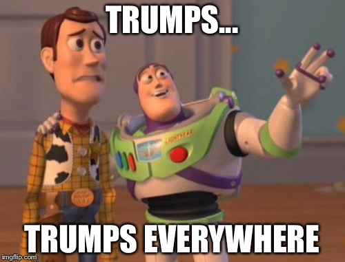 X, X Everywhere | TRUMPS... TRUMPS EVERYWHERE | image tagged in memes,x x everywhere | made w/ Imgflip meme maker