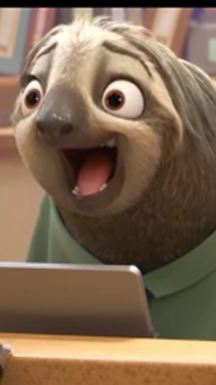 zootopia sloth Blank Meme Template