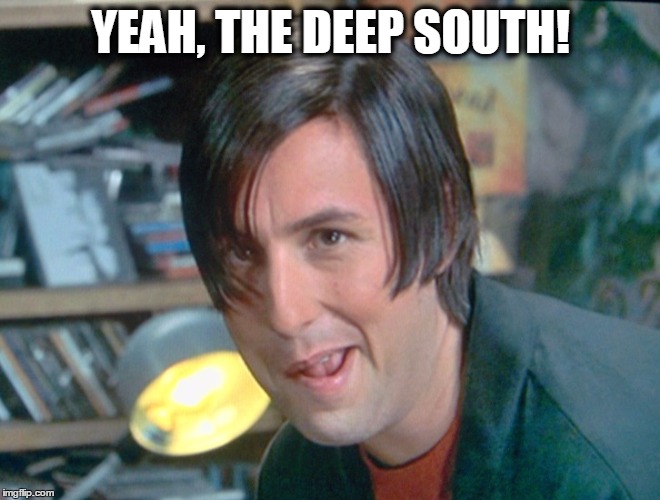 YEAH, THE DEEP SOUTH! | image tagged in the deep south | made w/ Imgflip meme maker