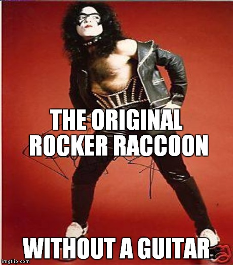 THE ORIGINAL ROCKER RACCOON WITHOUT A GUITAR | made w/ Imgflip meme maker