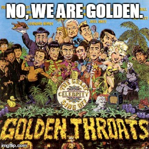NO, WE ARE GOLDEN. | made w/ Imgflip meme maker