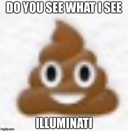 DO YOU SEE WHAT I SEE ILLUMINATI | image tagged in poop | made w/ Imgflip meme maker