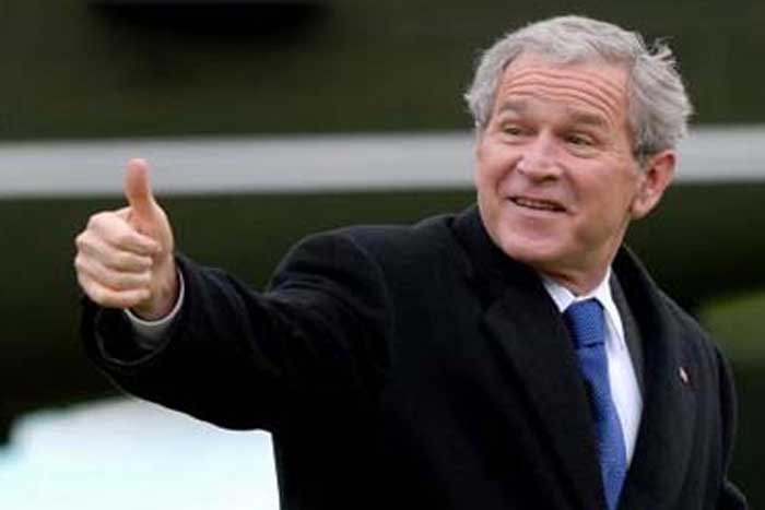 Bush Thums up Blank Meme Template