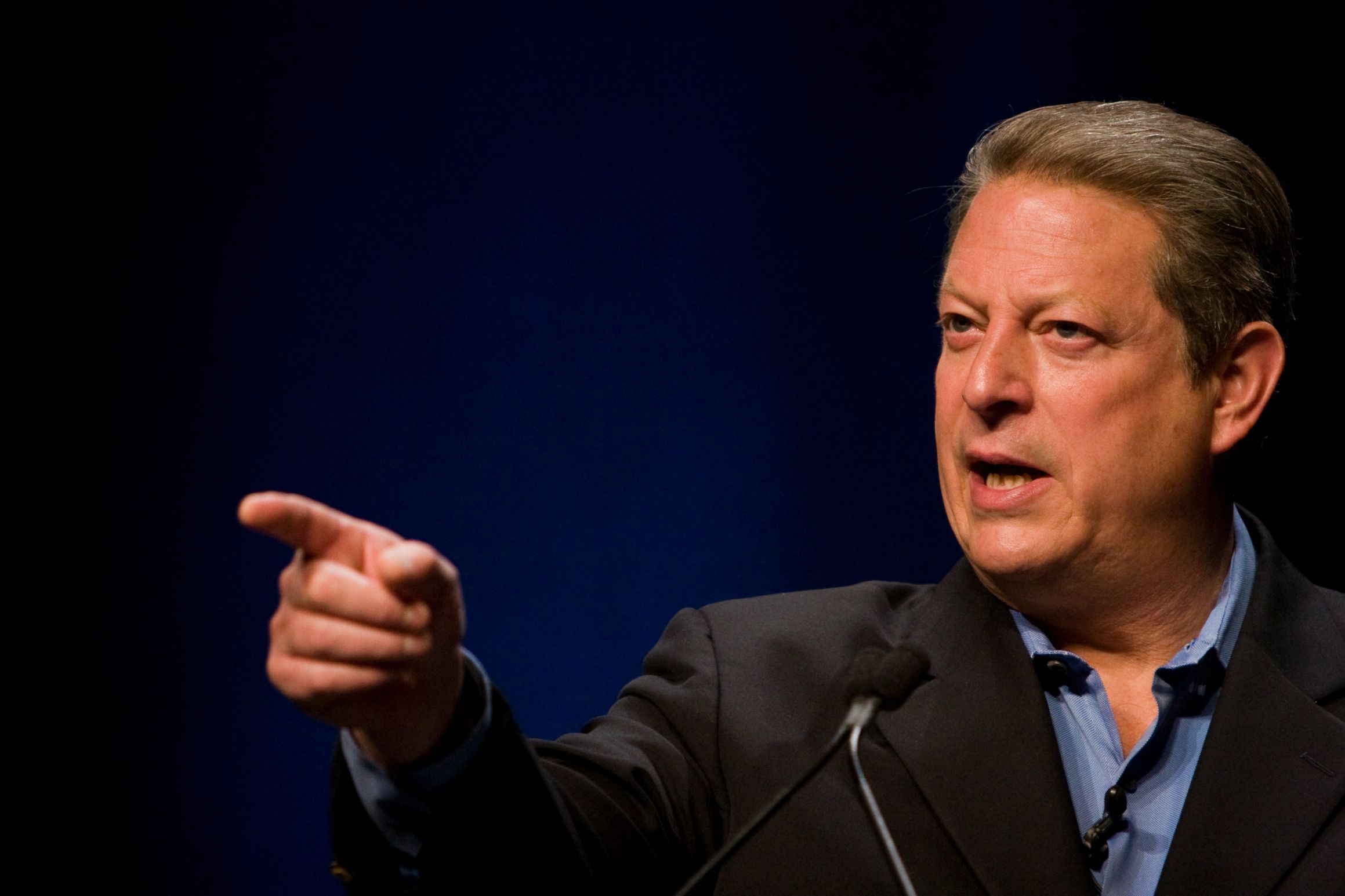 Al Gore points Blank Meme Template