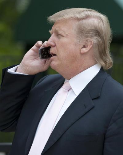 High Quality Trump on the phone Blank Meme Template