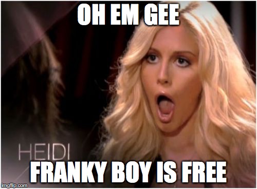 So Much Drama | OH EM GEE FRANKY BOY IS FREE | image tagged in memes,so much drama | made w/ Imgflip meme maker