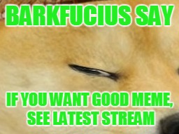 See the comments for some of my favorites :) | BARKFUCIUS SAY IF YOU WANT GOOD MEME, SEE LATEST STREAM | image tagged in memes,imgflip,latest,barkfucius,favorites | made w/ Imgflip meme maker