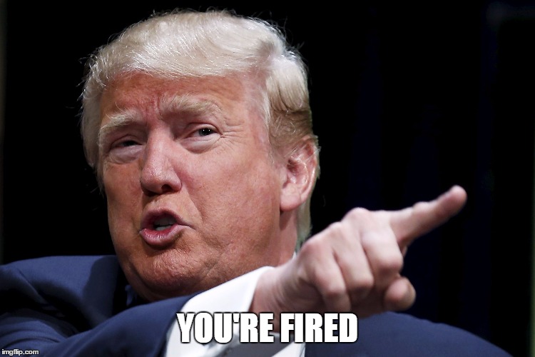 Trumpy | YOU'RE FIRED | image tagged in trumpy | made w/ Imgflip meme maker
